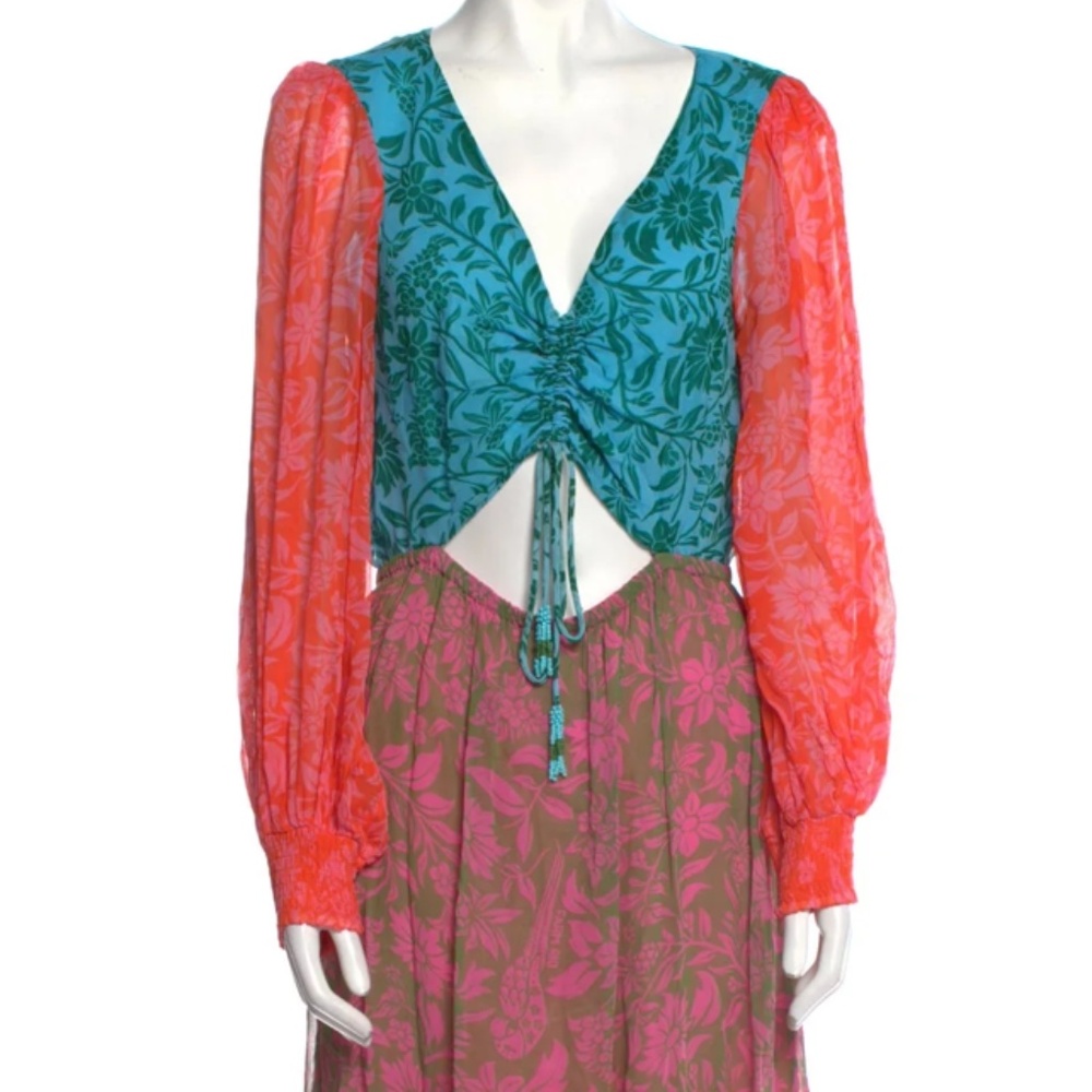 FARM RIO Paisley Print Long Dress